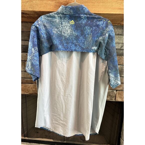 Men’s LOCO SKAILZ Fishing Short Sleeve Button Up Graphic Shirt Sz M NWT *B6 - Picture 3 of 4